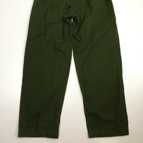 URBAN OUTFITTERS Green High Waist Adjustable Drawstring Button Fly Pant Jeans - Picture 9 of 11